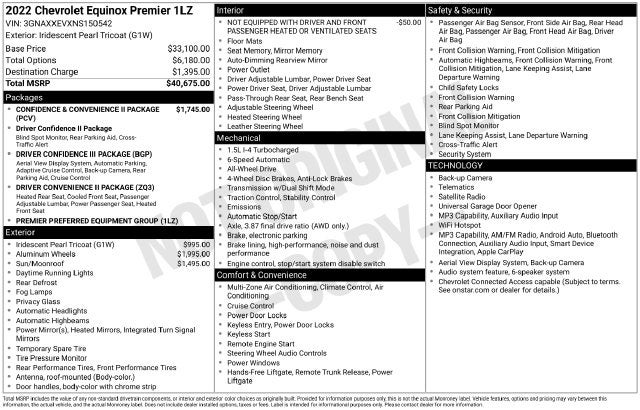 2022 Chevrolet Equinox Premier