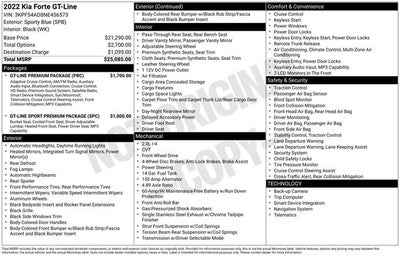 2022 Kia Forte GT-Line