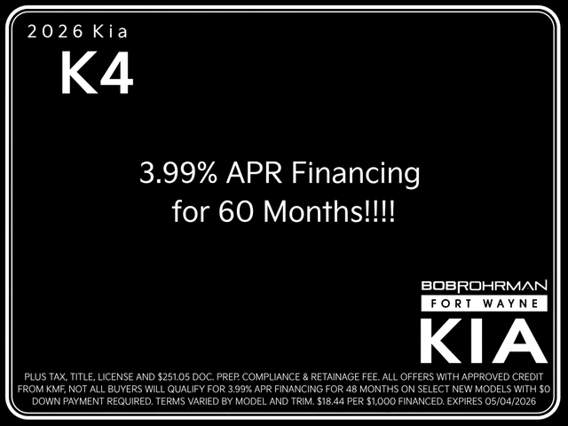 2026 Kia K4 LXS