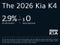 2026 Kia K4 LXS