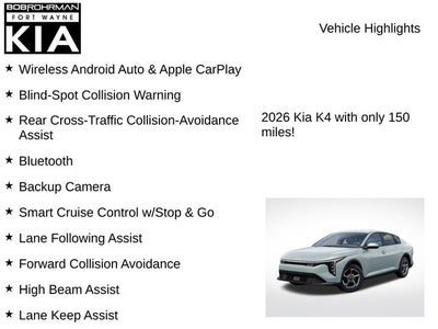 2026 Kia K4 LXS
