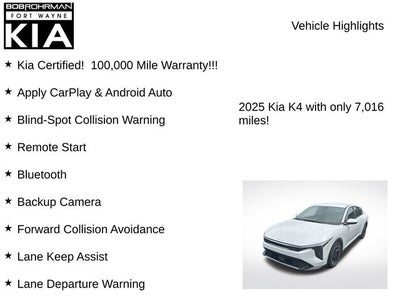 2025 Kia K4 EX