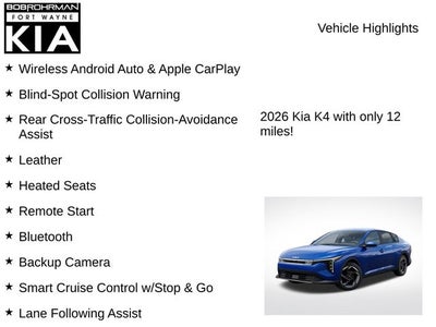 2026 Kia K4 EX