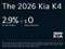2026 Kia K4 EX