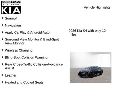 2026 Kia K4 GT-Line Turbo