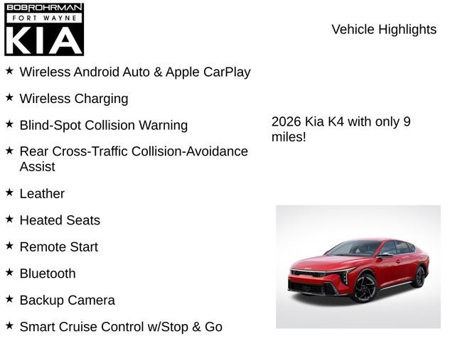2026 Kia K4 GT-Line