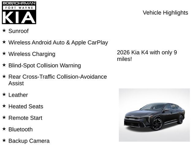 2026 Kia K4 GT-Line
