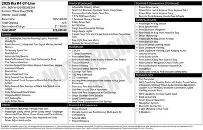 2025 Kia K4 GT-Line