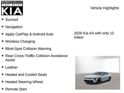 2026 Kia K4 GT-Line