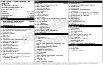 2016 Toyota Tacoma SR5 V6