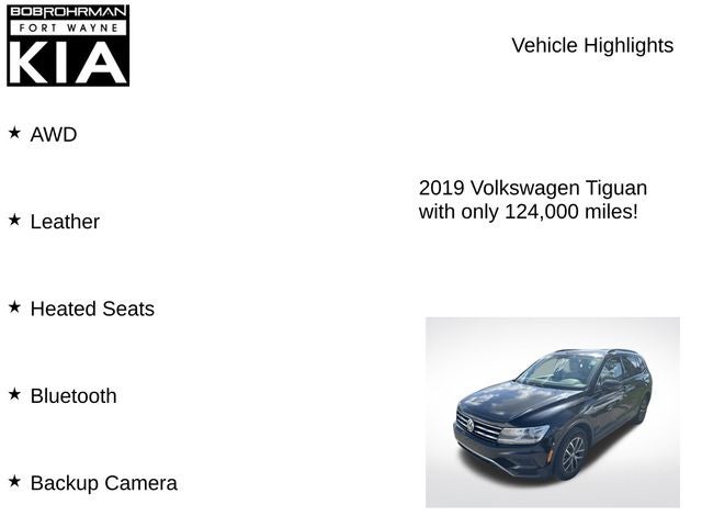 2019 Volkswagen Tiguan 2.0T SE 4Motion