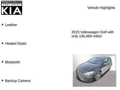 2015 Volkswagen Golf GTI 2.0T S