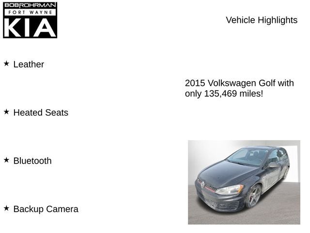 2015 Volkswagen Golf GTI 2.0T S