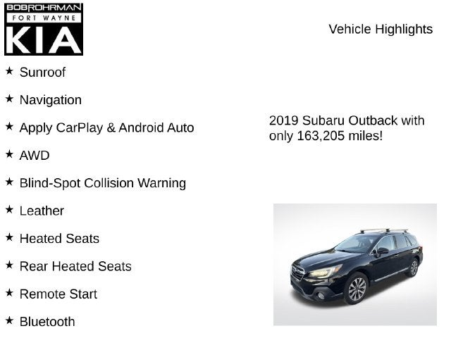 2019 Subaru Outback 2.5i Touring