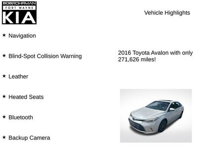 2016 Toyota Avalon Hybrid XLE Premium