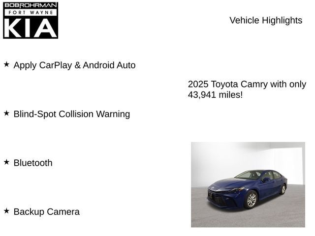2025 Toyota Camry LE