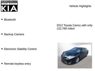 2012 Toyota Camry LE