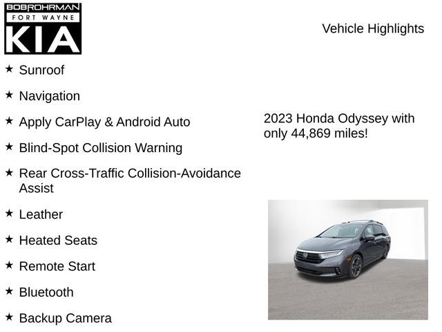 2023 Honda Odyssey Elite