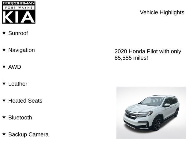 2020 Honda Pilot Touring 7 Passenger