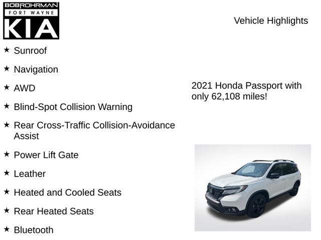 2021 Honda Passport Elite