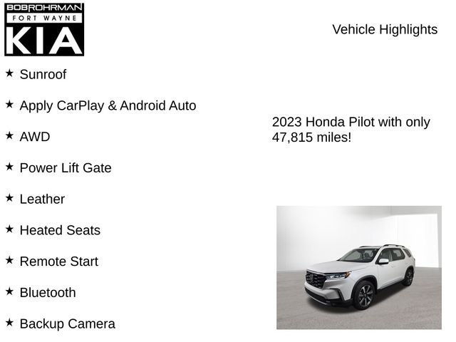 2023 Honda Pilot Touring