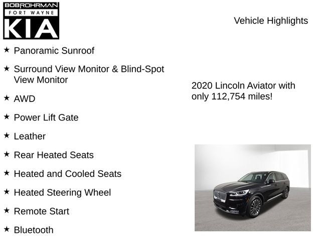 2020 Lincoln Aviator Reserve