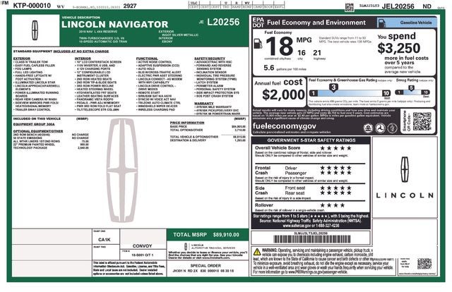 2018 Lincoln Navigator L Reserve