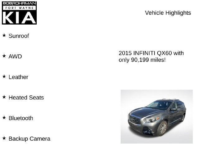 2015 INFINITI QX60 Base