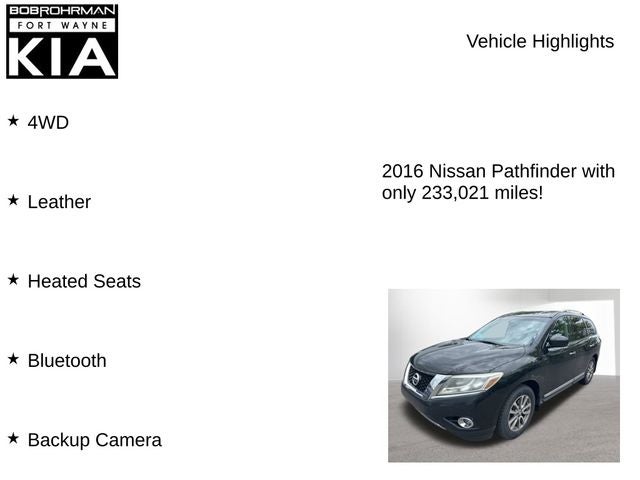 2016 Nissan Pathfinder SL