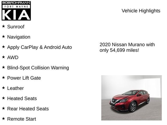 2020 Nissan Murano SL