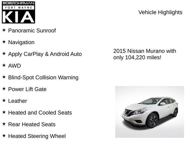 2015 Nissan Murano Platinum