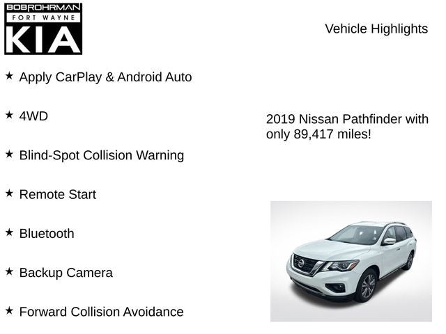2019 Nissan Pathfinder SV