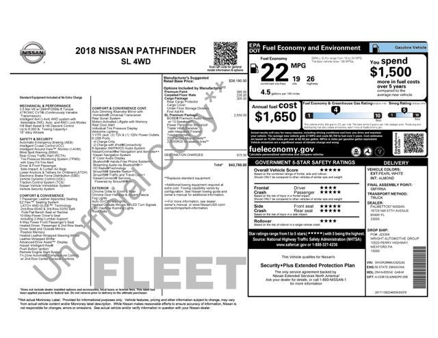 2018 Nissan Pathfinder SL