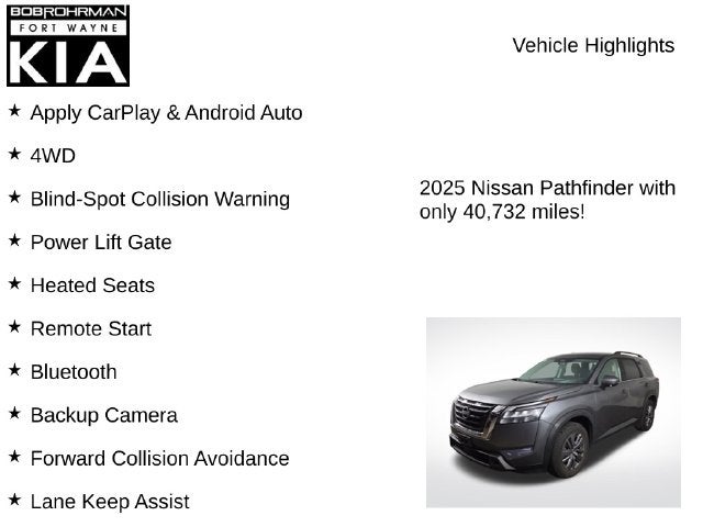 2025 Nissan Pathfinder SV