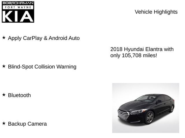 2018 Hyundai Elantra SEL