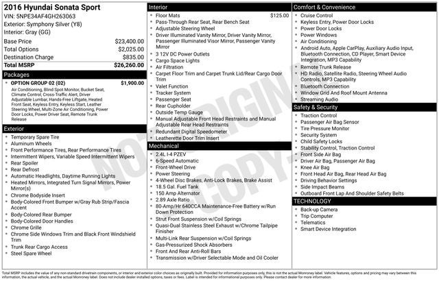 2016 Hyundai Sonata Sport