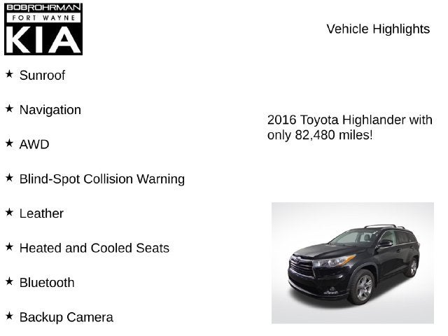 2016 Toyota Highlander Limited