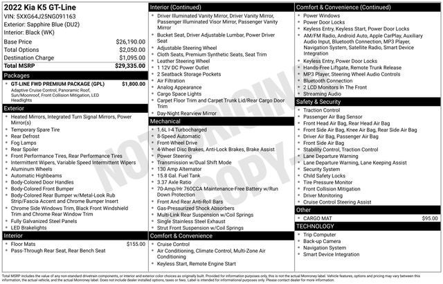 2022 Kia K5 GT-Line