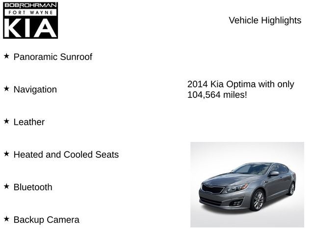 2014 Kia Optima SXL Turbo