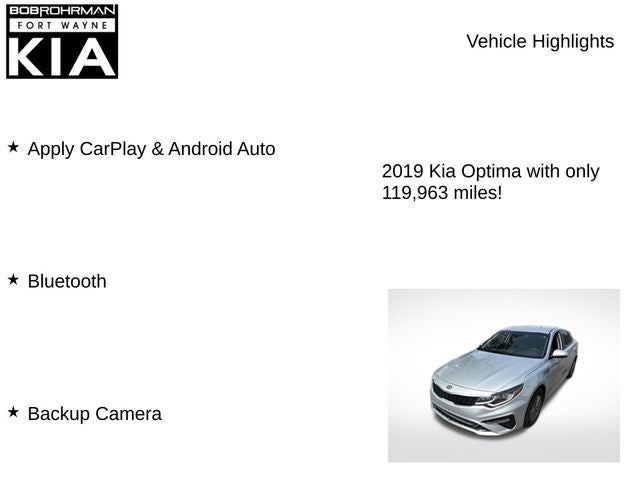 2019 Kia Optima LX