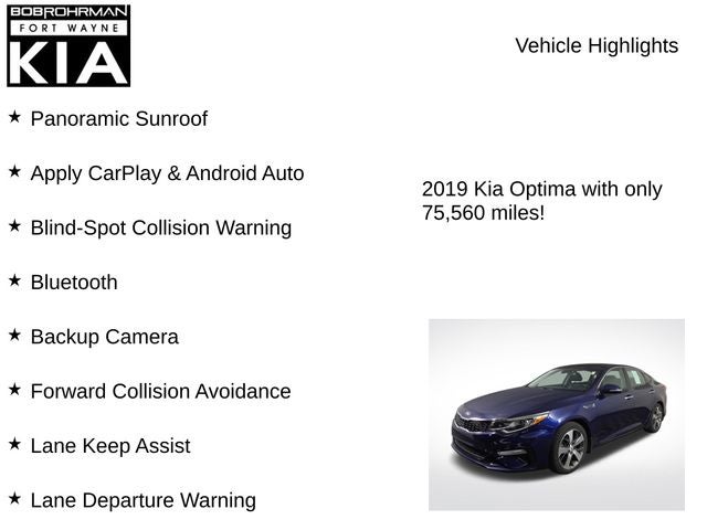 2019 Kia Optima S
