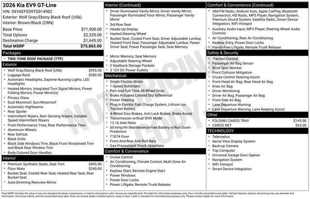 2026 Kia EV9 GT-Line