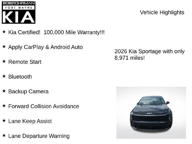 2026 Kia Sportage LX