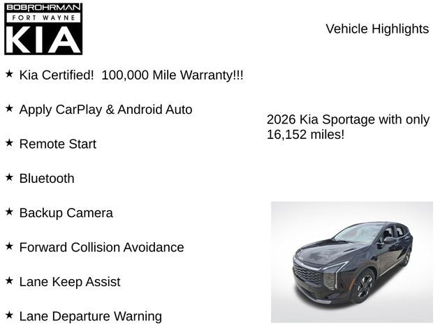 2026 Kia Sportage LX