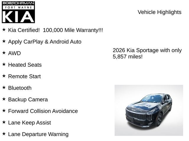 2026 Kia Sportage LX