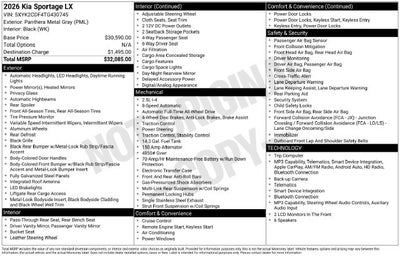 2026 Kia Sportage LX