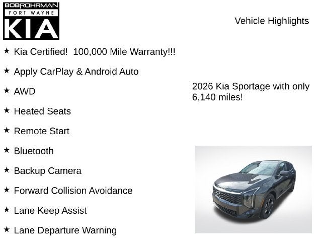 2026 Kia Sportage LX