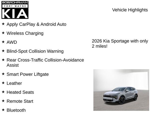 2026 Kia Sportage EX