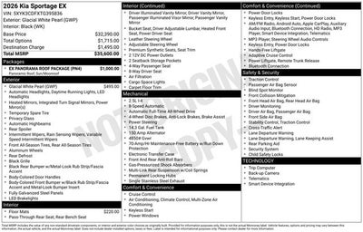 2026 Kia Sportage EX