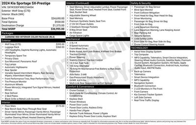 2024 Kia Sportage SX-Prestige